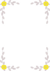 花のフレーム
