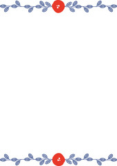 花のフレーム