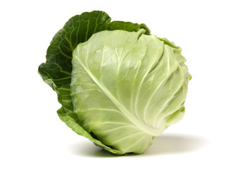 Obraz premium cabbage on white background