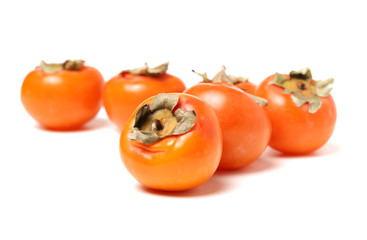 persimmon on a white background 