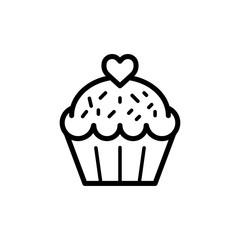 Cupcake icon trendy