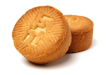 Mid-Autumn Festival moon cake on white background