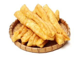 Chinese Fritters on white background