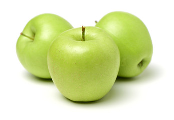 Green apple isolated on white background