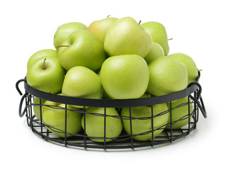 Green apple isolated on white background