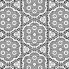 Abstract kaleidoscope pattern background. Beautiful Black and white kaleidoscope texture. Unique kaleidoscope design. Picture for creative wallpaper or design art work.