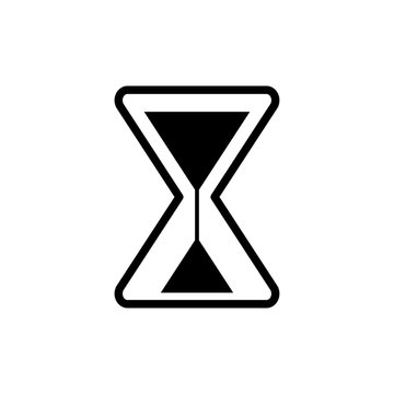 Hourglass icon trendy
