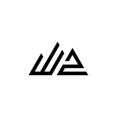 Letter WZ logo icon design template elements