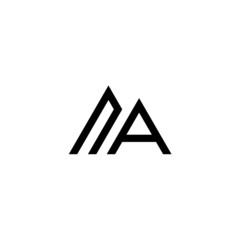 Letter NA logo icon design template elements