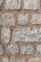 Part of a big stone wall for background or texture