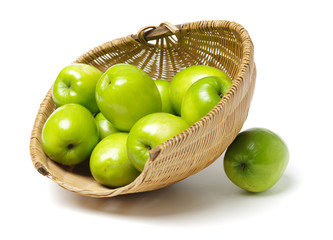 Fresh juicy jujube isolated on white background