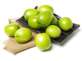 Fresh juicy jujube isolated on white background