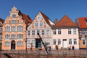 Obraz premium Bürgermeister-Hintze-Haus in der Altstadt von Stade, Niedersachsen