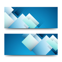 Obraz premium Website headers or banners with abstract elements.