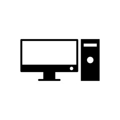 Monitor icon trendy