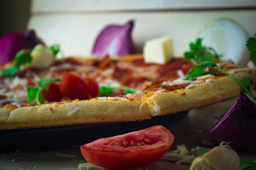 Rica y deliciosa pizza casera