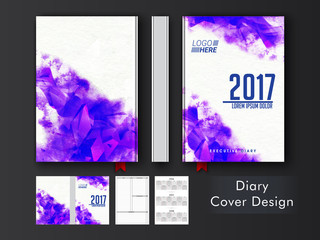 Abstract Diary Cover design.