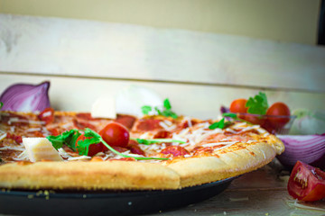 Rica y deliciosa pizza casera