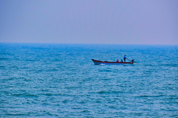 Fototapeta na wymiar Fishing boat in the sea