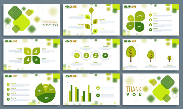 Environmental Presentation Templates Set.