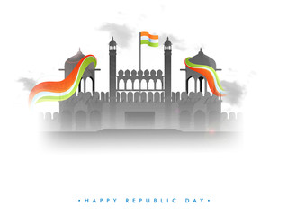 Historical Monument for Republic Day celebration.