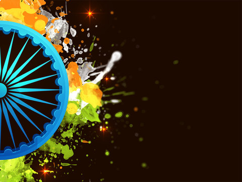 3D Ashoka Wheel for Republic Day celebration.