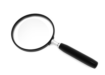 magnifying glass. 3d render