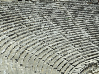 Ancient amphitheater in Myra, Turkey - archeology background