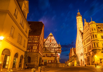 Naklejka premium The Rothenburg ob der Tauber a town in Bavaria, Germany