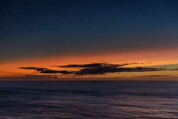 beautiful sunset over the ocean