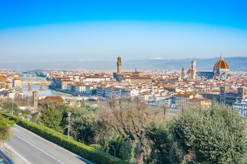 View of Florence from Piazzale Michelangelo, Florence, Tuscany, Italy