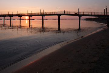 Sunrise on the pier .. Francavilla al Mare (ch) Italy