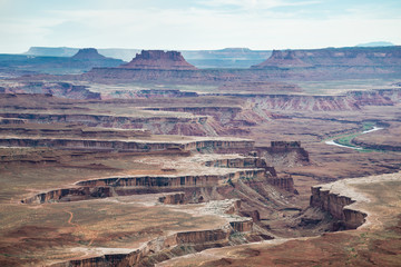 A panoramic view in Canyonlands National Park in Utah.