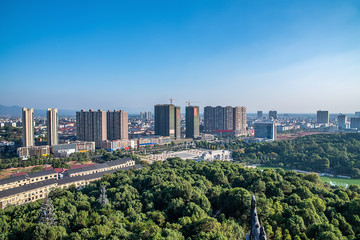 Obraz premium Urban architecture scenery of Zhuzhou Youxian County, Hunan Province, China