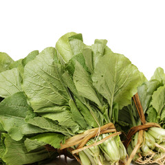 Small Chinese cabbage on white background 