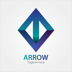arrow up Logo Icon Sign Symbol Vector Template - EPS 10	
