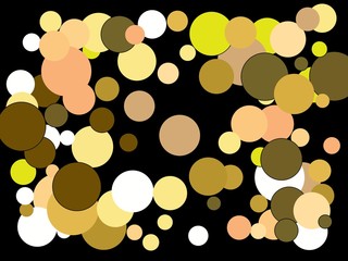 Bright festive round confetti.