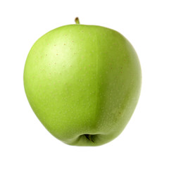 Green apples isolated on white background