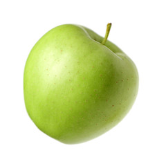 Green apples isolated on white background