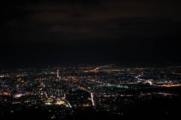 Naklejka premium Chiangmai city at night