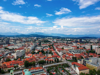 Aerialview Ljubljana