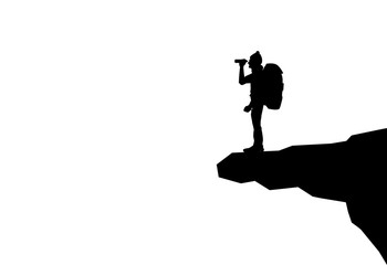 silhouette, sagoma, trekking, pausa, relax, pace, bivacco, ristoro