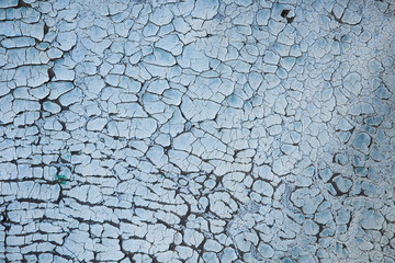 Old cracked paint on the wall
