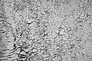 Old cracked paint on the wall