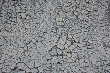 Old cracked paint on the wall