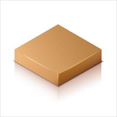 Isometric carton packaging box. 3D realistic icons. Vector illustration