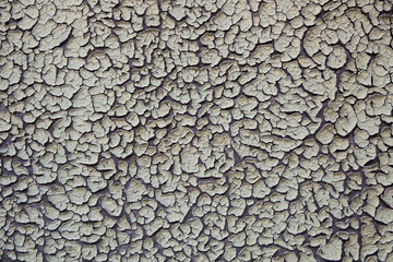 Old cracked paint on the wall, background