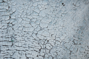 Old cracked paint on the wall
