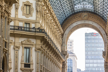 A view of Milano city, Lombardy, Italy