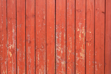 Old wood red fence texture